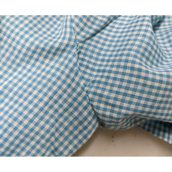 VINTAGE GIRL S BLUE PLAID CHECK DRESS - HONEYSUCKLE SEARS - Picture 5 of 5